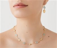 Vicenza - Piazzetta Palladio 2 - Pendientes Marco Bicego Mujer Siviglia in Oro amarillo Diamante 0.05 Ct OB1289-AB-AQ01 - OB1289-AB-AQ01